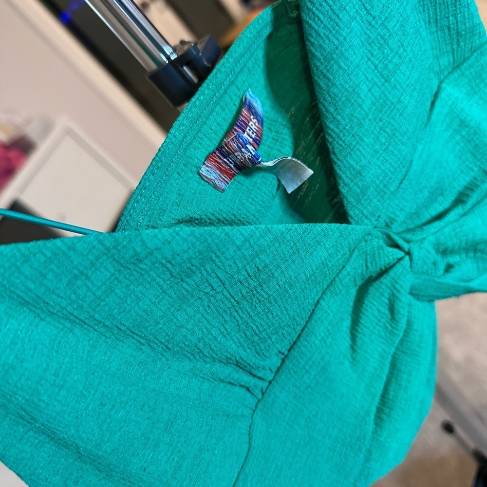 Urban Outfitters Green Cropped Top | spaghetti Strap | Medium | Going Out Top - Picture 3 of 7